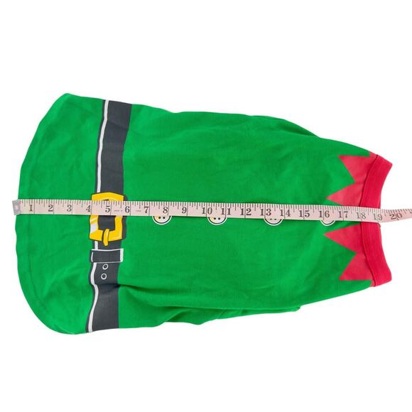 Elf Dog Costume Christmas Outfit XL Green & Red With Belt Design For Large Dogs - Picture 10 of 14